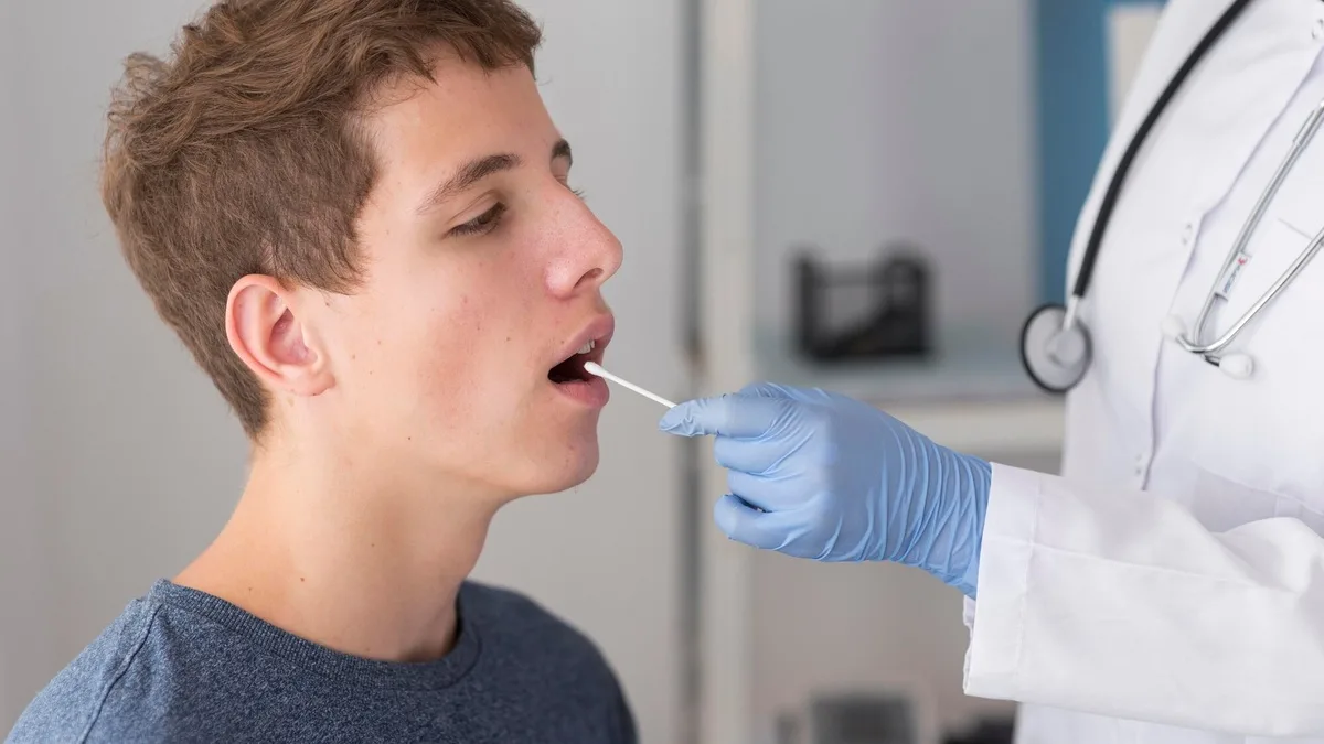 ¿Cómo se llama la prueba de saliva?